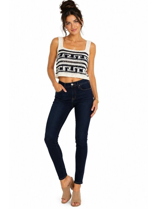 Lucky Brand Denim - Lucky Brand Sofia Skinny Dark Wash Jeans Womens Size 6 28 Stretch Denim